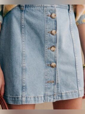 Sezane Savine Skirt Bleach - Size 10